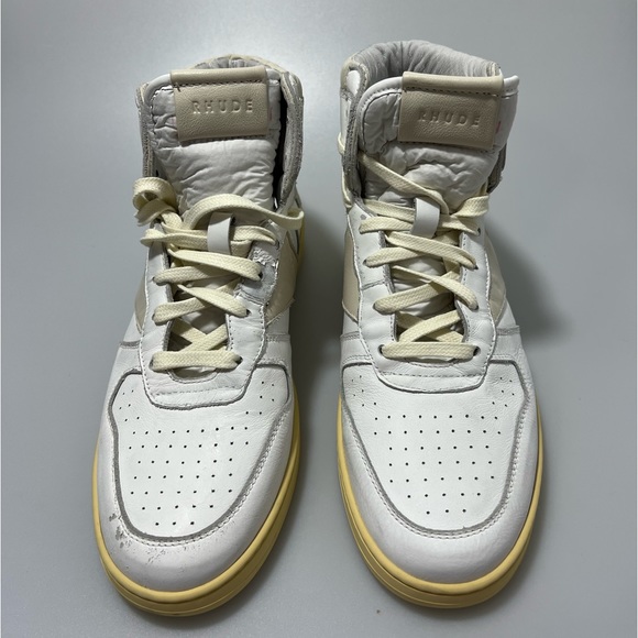 Rhude Rhecess High-Top Sneakers White Men’s 10